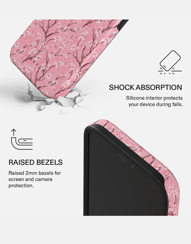 Burga - Burga iPhone 18 Pro Max Tough Magsafe Case Sakura