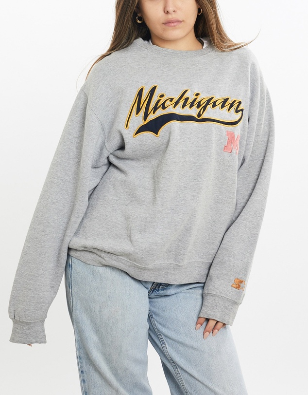 Vintage by The Real Deal - Pre Loved - Vintage Starter University of Michigan Sweatshirt