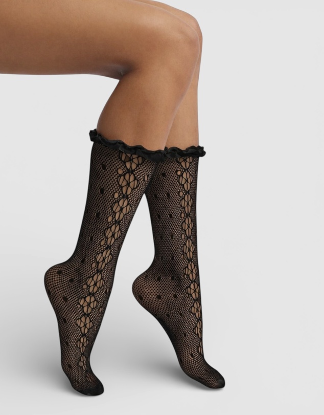 High Heel Jungle - Mimi Lace Frill Edge Socks
