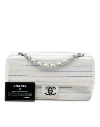 Pre-Loved by Azura Reborn - Pre-Loved Distressed Calfskin Straight Line Stitch Flap