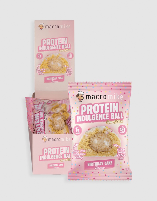 Macro Mike - Birthday Cake Protein Indulgence Ball - 12x40g