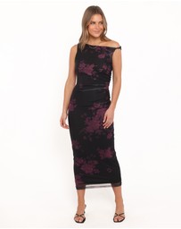 Petal & Pup - Sharny Midi Dress - Berry Floral