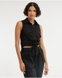 Amelius - Naomi Wrap Crop Shirt