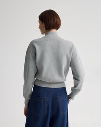 Oxford - Victoria Crop Zip Neck Knit
