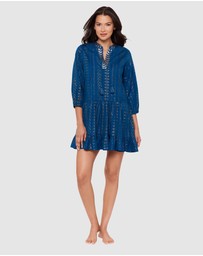 Miraclesuit Swimwear  - Beach Etc Mini Length Jacquard Cotton Beach Dress