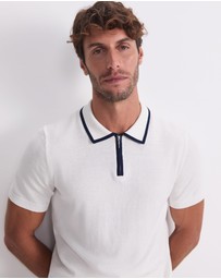 Sportscraft - Brookes 1/4 Zip Knit Polo