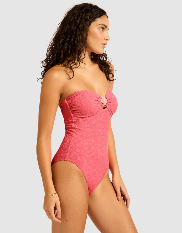 Seafolly - Luna Ring Front Bandeau One Piece Swimsuit