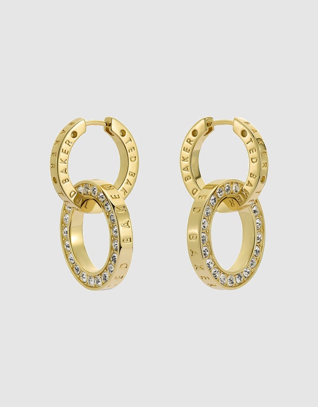 Ted Baker - Lina Double Link Crystal Drop Earrings