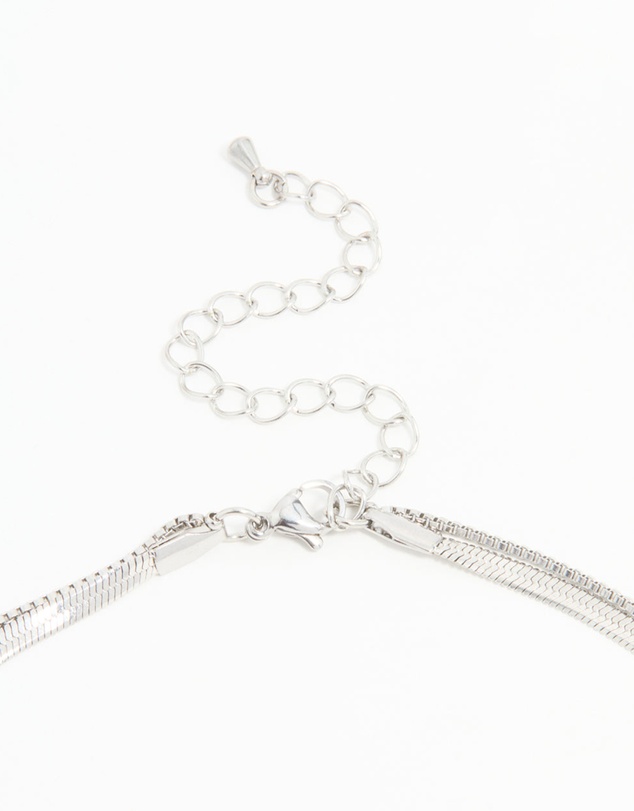 Lovisa - Waterproof Stainless Steel Chain Layered Necklace