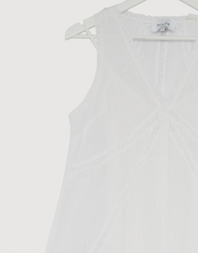 Revibe - Repaired Minima Esenciales Orsa Cotton Lace Midi Dress - AU 8