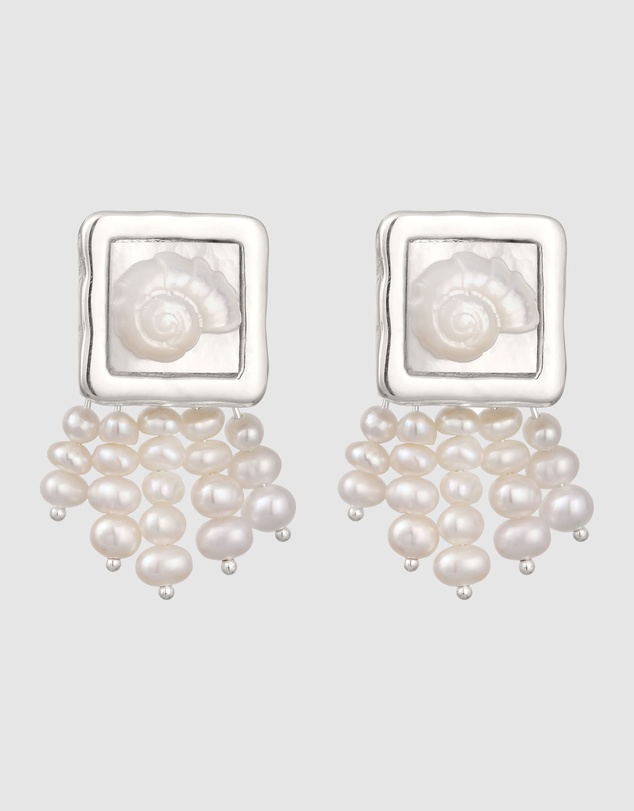 Haze & Glory - ICONIC EXCLUSIVE - Earrings Island Girl Pearl 925 Sterling Silver