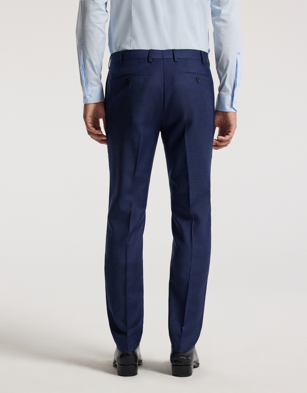 Calibre - Micro Check Wool Suit Pants Royal Blue