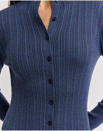 Toorallie - Variegated Rib Cardigan Dress