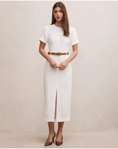 Forever New - Bailee Belted Tailored Midi Dress