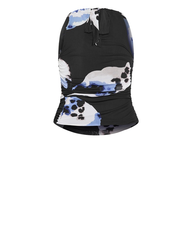City Chic - Anna Bloom Print Cowl Neck Top