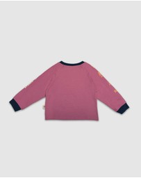 Banabae - Parklife Kids Long Sleeve Tee - Peony