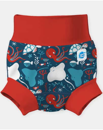 Splash About - Happy Nappy Duo™ & Liners Bundle - Under the Sea Red