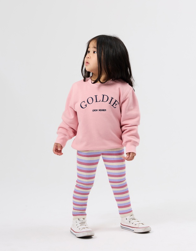 Goldie + Ace - Goldie Crew Embroidered Sweater - Babies-Kids