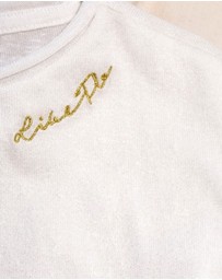 Like FLO - Metallic Ruffle Sleeve Tee - Kids-Teens
