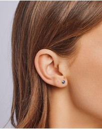 Zoe Olivia - 9K Gold Evil Eye Stud Earrings