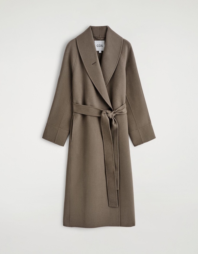 COS - Belted Double-Faced Wool Long Coat
