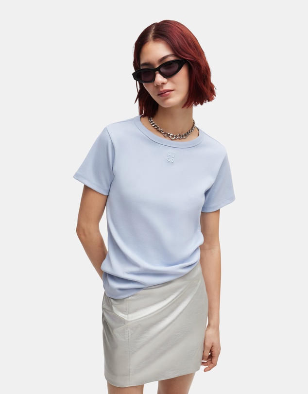 HUGO - Embroided Cotton Logo T-Shirt