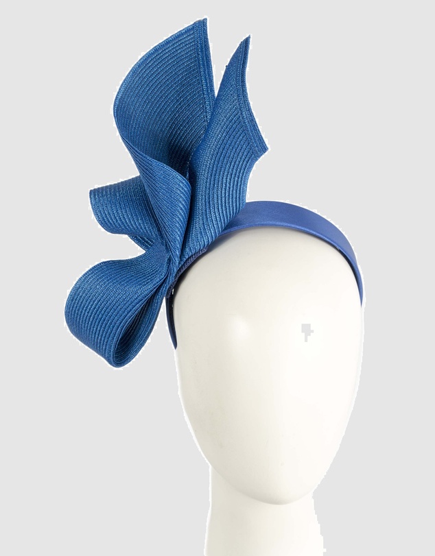 Max Alexander - Tall Royal Blue Racing Fascinator