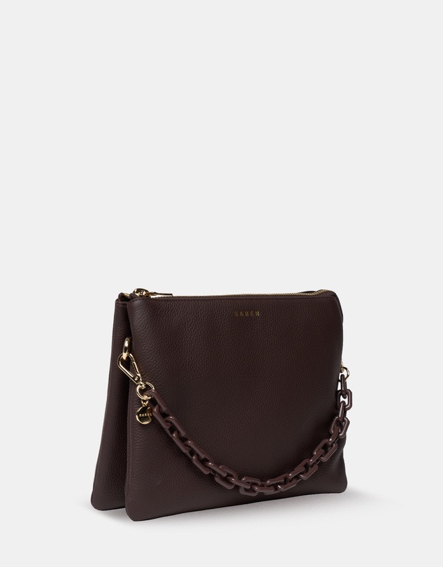SABEN - Matilda Crossbody Cacao + Tonal Chain