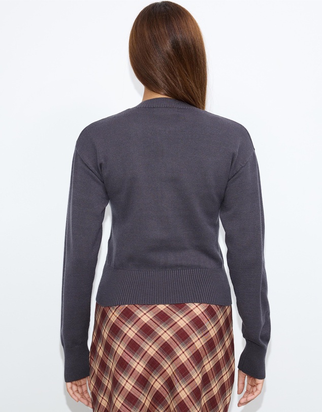 Dazie - Ashley Double Knit Zip Cardigan
