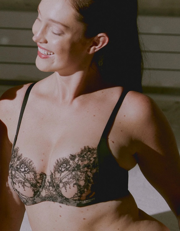 Skarlett Blue - Entice Fuller Bust Sheer Lace Bra with Side Support