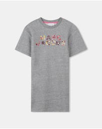 Marc Jacobs - Logo Embroidery Mini Shirt Dress - Kids-Teens