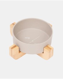 Mog & Bone - Single Bamboo Cat Bowl Mocha