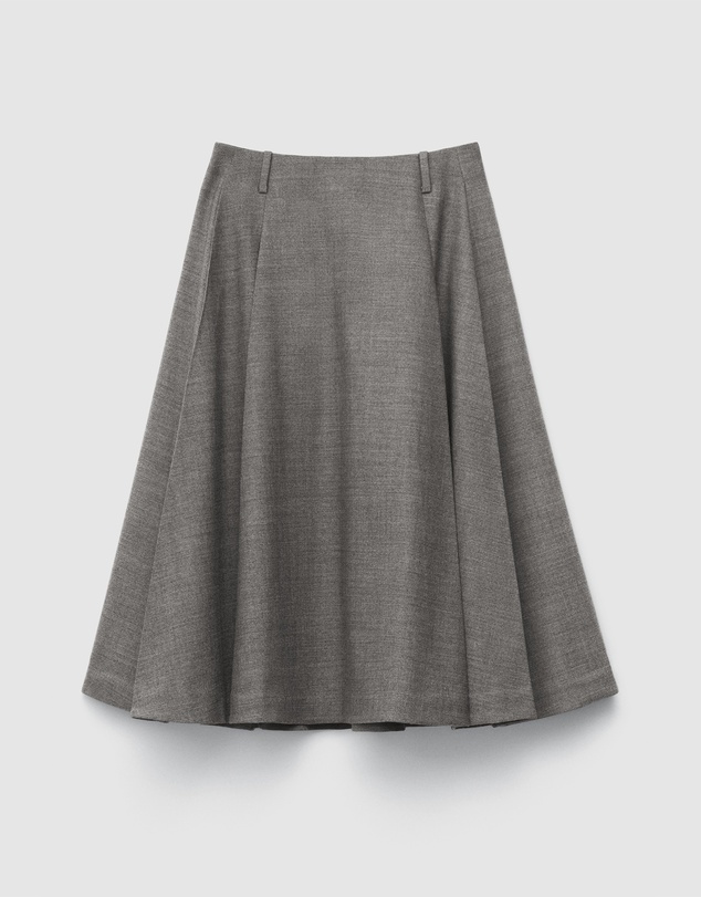& Other Stories - Pleated Wool Midi Skirt
