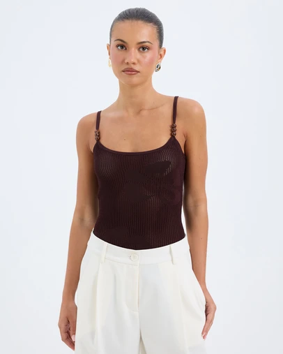 Calli - Ariel Foral Knit Tank