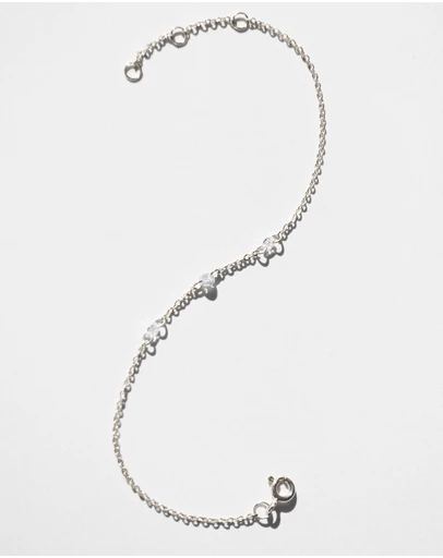 SAINT VALENTINE - Floating Stone Bracelet - Silver