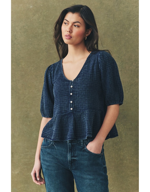 NEXT - Puff Short Sleeve Doublecloth Blouse