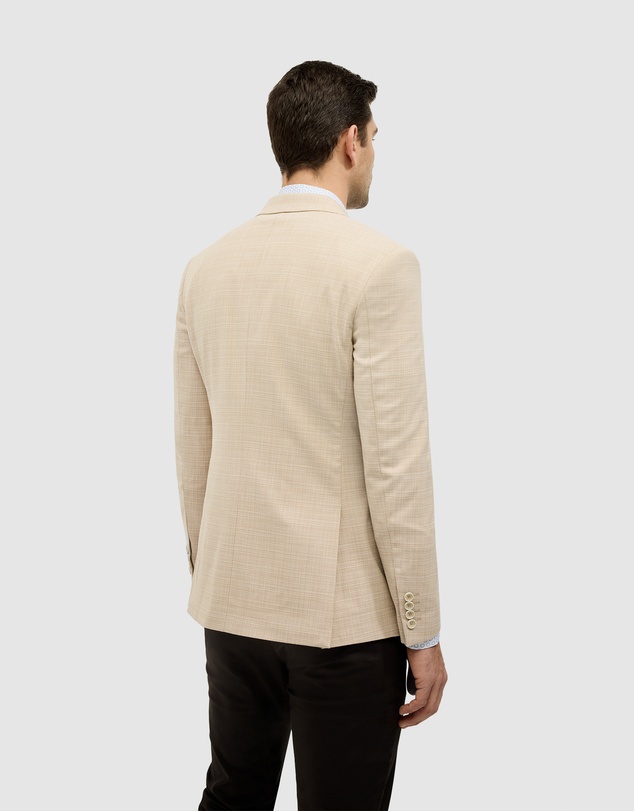 Politix - Single Breasted Textured Tailored Blazer