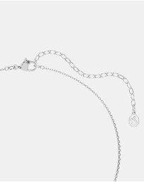 Swarovski - Symbolica pendant, Crystal pearl, Round cut, Pav, Horseshoe, White, Rhodium plated