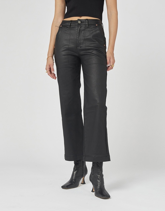 DRICOPER DENIM - Cody Coated Kick Flare Trousers