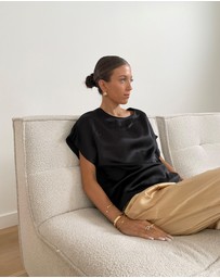 SILK MAGNOLIA - 100% Silk T-shirt