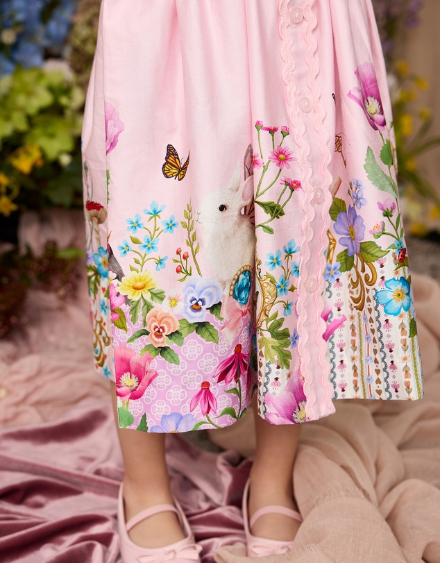 Fleur Harris - 'Heirloom Treasures' Maple Dress in Pink Multi