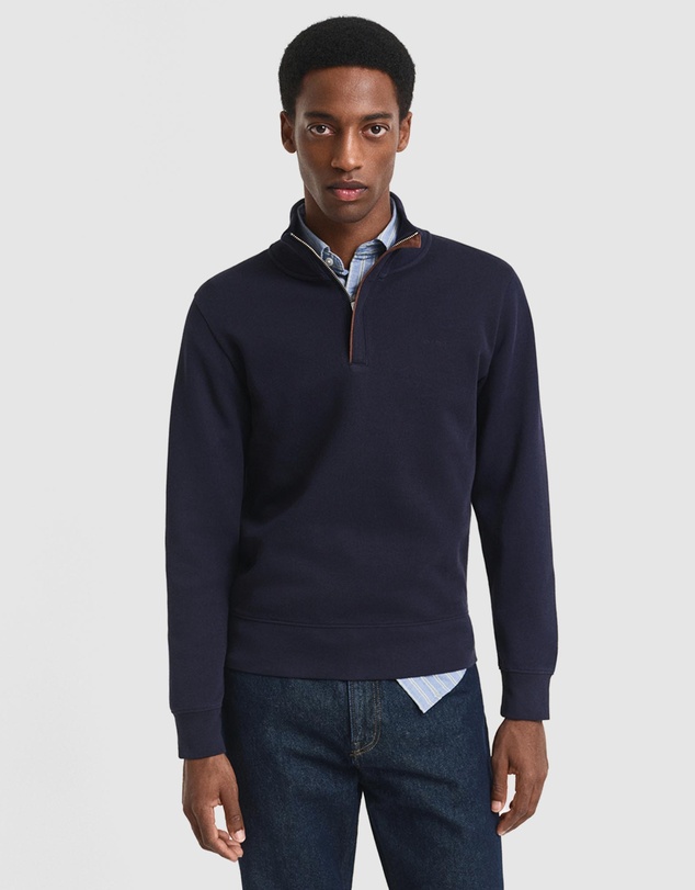 Gant - Sacker Rib Half-Zip Sweatshirt