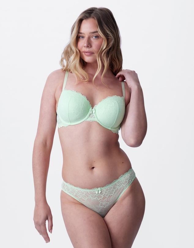 Bras N Things - Isla Lightly Lined Balconette Bra - Light Green