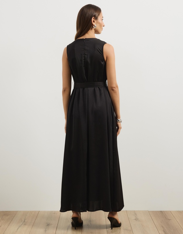 Atmos&Here - Juni Satin Sleeveless Midi Dress