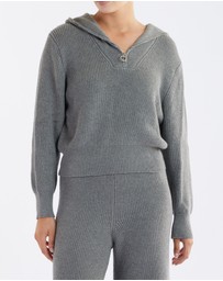 Amelius - Eline Knit Quarter Zip Polo