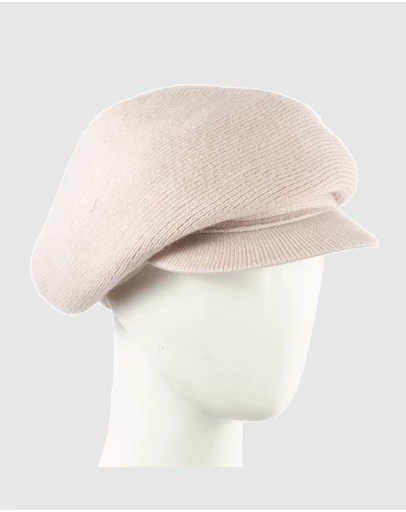 Max Alexander - European Made Beige Wool Beret Cap