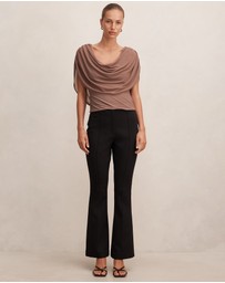 Forever New - Olivia Draped Mesh Cape Top