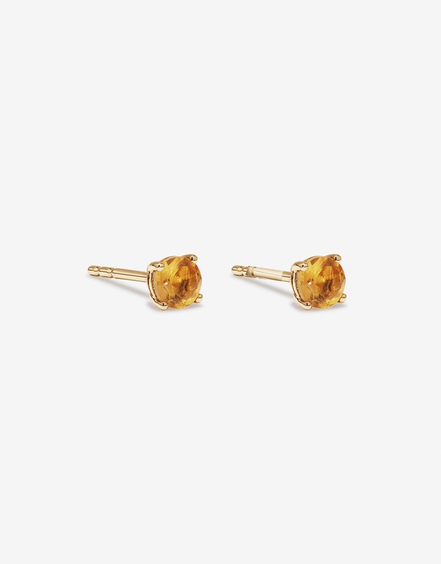 Michael Hill - Citrine Birthstone Studs in 10kt Yellow Gold