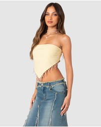 EDIKTED - Chandelier Beaded Triangle Top