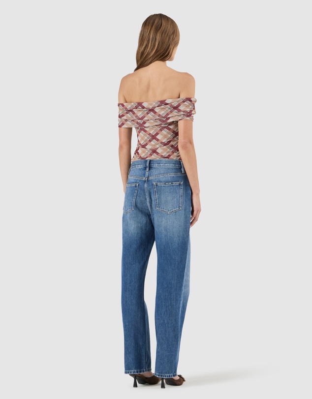 Rolla's - Field Lines Cold Shoulder Top